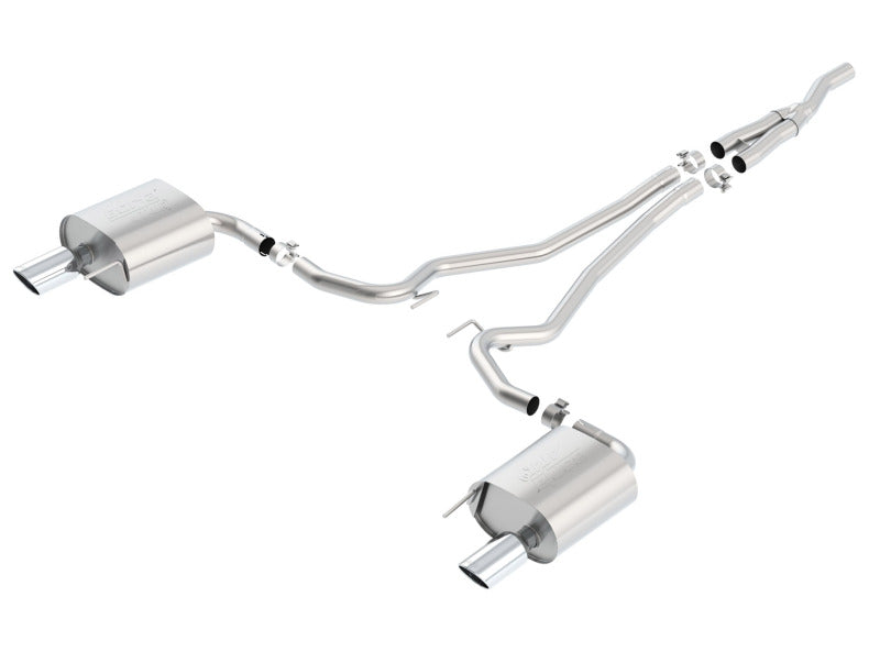 Borla Atak Cat Back 15-17 Ford Mustang 2.3L EcoBoost MT/AT 2.25in pipe 4in tip-Borla-BOR140585