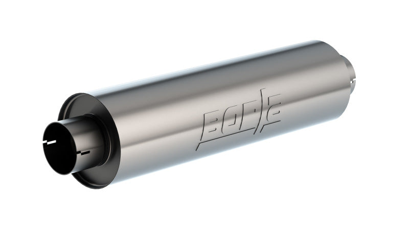 Borla Universal Muffl 6.75 X 24.00in LG. X 3.53 I.D. w/Nipples Notched, OAL 29.00in-Borla-BOR401625