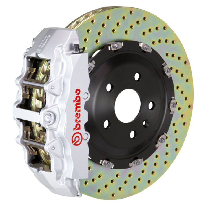 Brembo Brembo 00-03 M5/97-03 5-Series Front GT BBK 8 Piston Cast 380x34 2pc Rotor Drilled-Silver