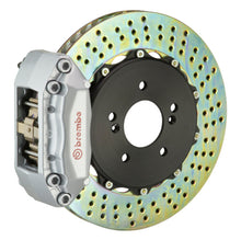 Load image into Gallery viewer, Brembo Brembo 02-07 RSX Front GT BBK 4 Piston Cast 2pc 328x28 2pc Rotor Drilled-Silver