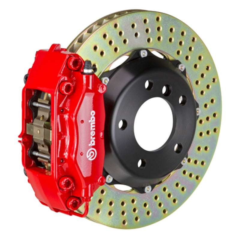 Brembo Brembo 05-11 Elise (Excl 4-Caliper Equipped) Fr GT BBK 4Pist Cast 2pc 328x28 2pc Rtr Drill-Red