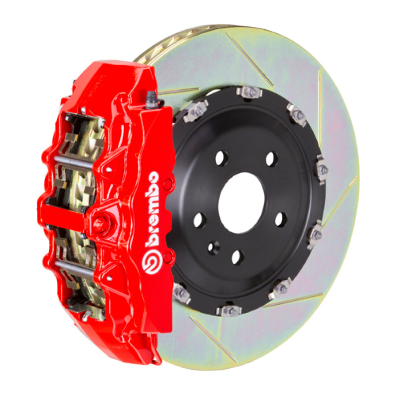 Brembo Brembo 08-14 Challenger SRT-8 Fr GT BBK 8Pis Cast 380x34 2pc Rotor Slotted Type1-Red