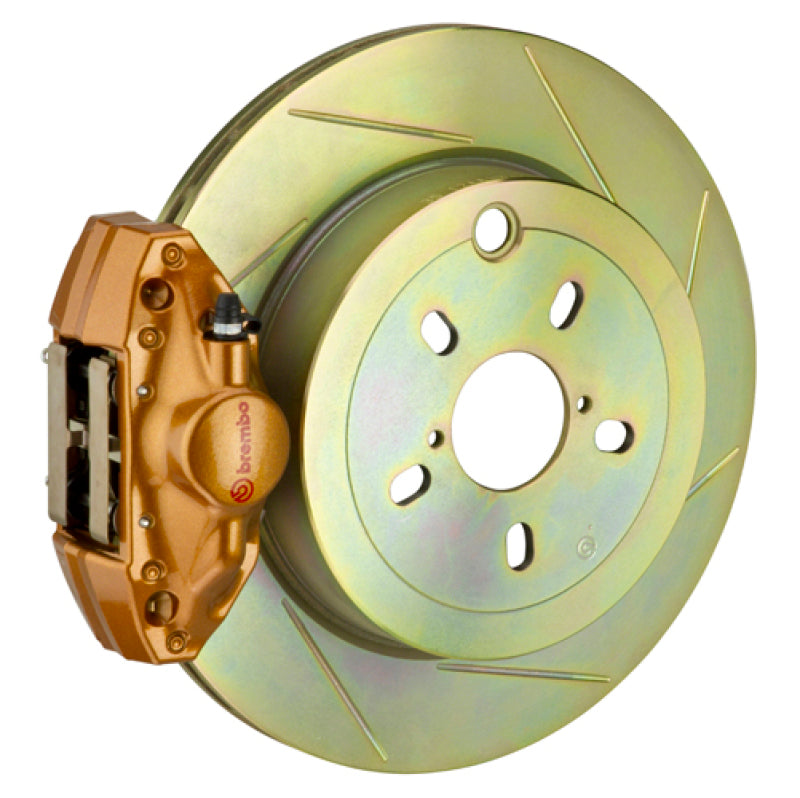 Brembo Brembo 12-16 FRS Exc w/ Elec Park Brake Rr GT BBK 2 Pis Cast 2pc 316 x20 1pc Rtr Slot Type1-Gold