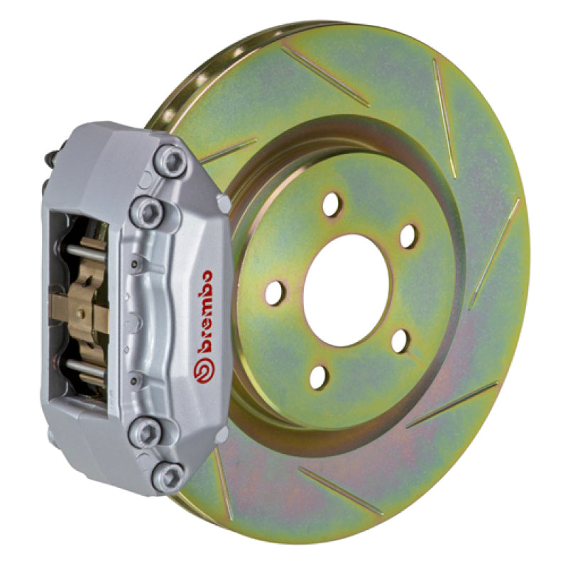 Brembo Brembo 15-21 Golf (Mk7) Front GT BBK 4 Piston Cast 2pc 330x28 1pc Rotor Slotted Type-1-Silver