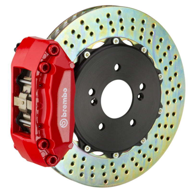 Brembo Brembo 92-98 318i/325i (Excl. xDrive) Front GT BBK 4 Piston Cast 2pc 320x28 2pc Rotor Drilled-Red