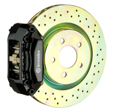 Load image into Gallery viewer, Brembo Brembo 99-06 TT (8N) Front GT BBK 4 Piston Cast 2pc 323x28 1pc Rotor Drilled-Black