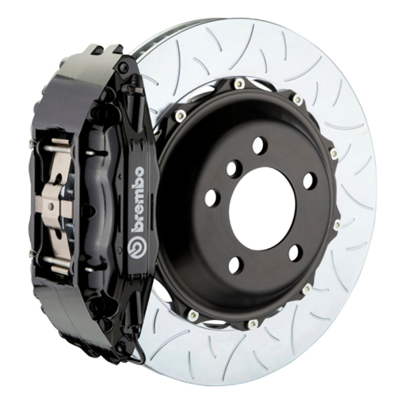 Brembo Brembo 99-07 Evo VI/VII/VIII/IXFront GT BBK 4 Piston Cast 2pc 355x32 2pc Rotor Slotted Type3-Black