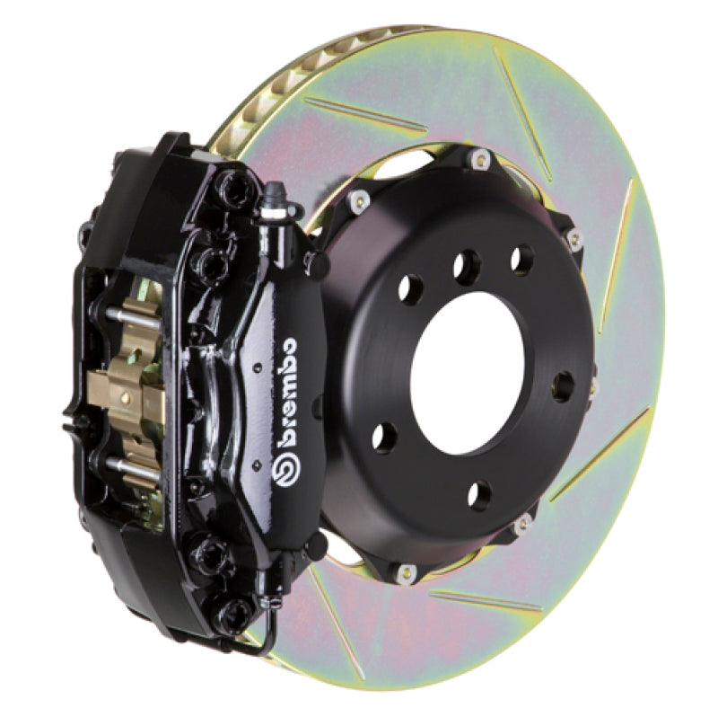 Brembo 02-06 Mini Cooper Fr GT BBK 4Pis Cast 2pc 320x28 2pc Rotor Slotted Type1-Black - Brembo 1C2.6001A1