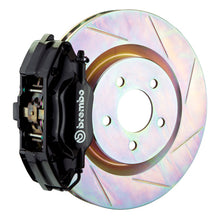 Load image into Gallery viewer, Brembo 94-04 Mustang (SN95) Front GT BBK 4 Piston Cast 2pc 330x28 1pc Rotor Slotted Type-1-Black - Brembo 1E5.6001A1