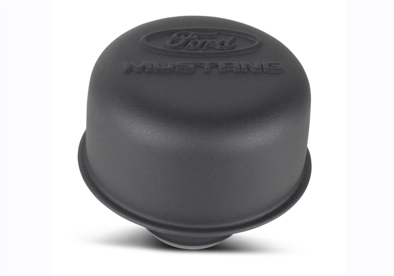 Ford Racing Black Crinkle Finish Breather Cap w/ Ford Mustang Logo Ford Racing