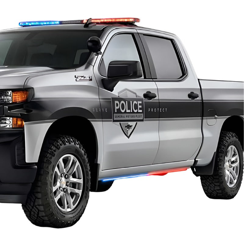 Putco 15-24 Chevrolet Silverado / GMC Sierra HD Blade Rocker Kits Sideliners - Amber/White-Light Tailgate Bar-Putco