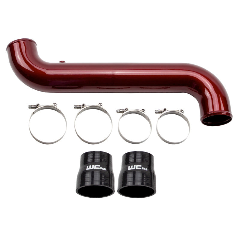 Wehrli 11-16 Duramax LML Passenger Side 3.5 in. Intercooler Pipe - Gloss Black - Black Ops Auto Works