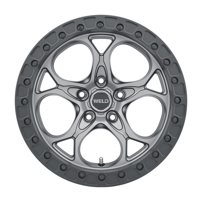 Weld Off-Road W107 17X9.0 Ledge 5X127 ET-12 BS4.50 Satin Gun Satin Black 71.5-Wheels - Cast-Weld