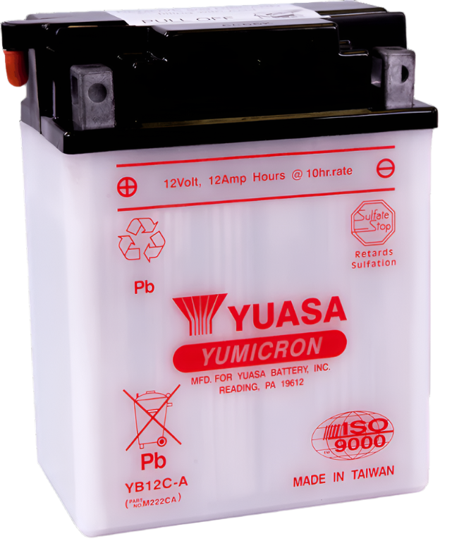 Yuasa YB12C-A Yumicron 12 Volt Battery-Batteries-Yuasa Battery