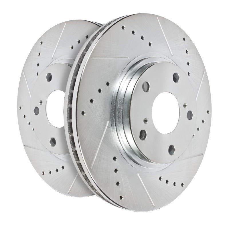 Power Stop 11-19 Dodge Durango Rear Evolution Drilled & Slotted Rotors - Pair-Brake Rotors - Slot & Drilled-PowerStop