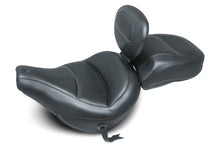 Load image into Gallery viewer, Mustang 18-21 Harley Heritage Classic Standard Deluxe Touring Solo Seat w/Driver Backrest - Black Mustang Motorcycle