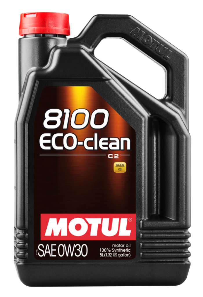 Motul 5L Synthetic Engine Oil 8100 0W30 4x5L ECO-CLEAN  ACEA C2 API SM ST.JLR 03.5007 - Black Ops Auto Works