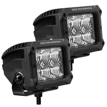 Load image into Gallery viewer, Go Rhino Xplor Bright Series Rectangle LED Flood Light Kit (Surface/Thread Std Mnt) 4x3 - Blk (Pair) Go Rhino