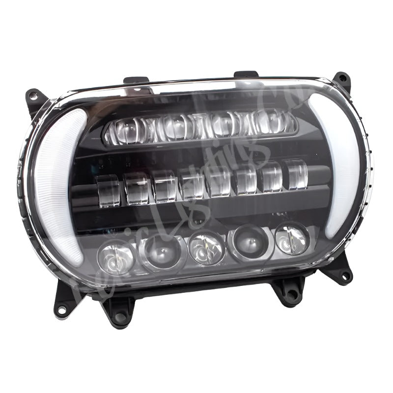 Letric Lighting 96-13 Early Road Glide LED Black/Chrome Headlight with Turn Signals Letric Lighting