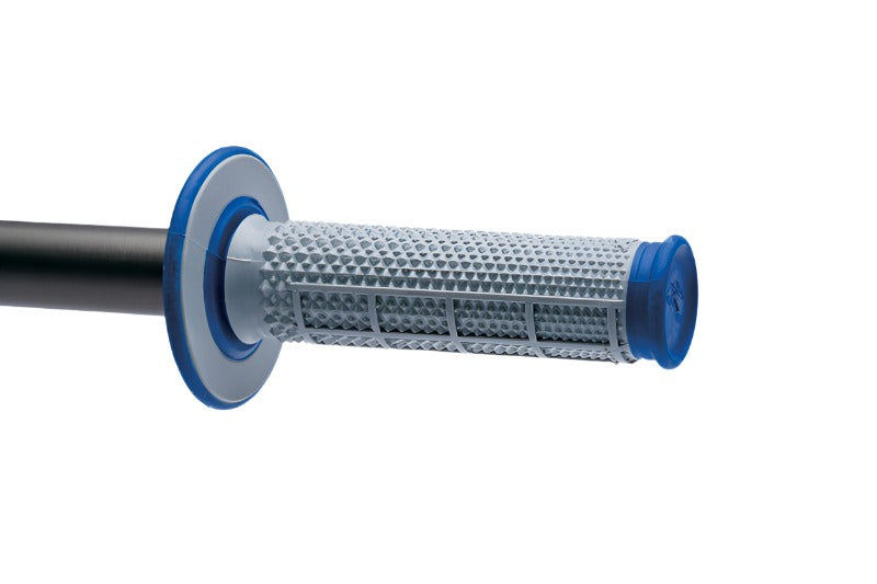 Renthal MX Dual Compound Grips Tapered 1/2 Waffle - Grey/ Blue - Black Ops Auto Works