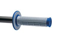 Load image into Gallery viewer, Renthal MX Dual Compound Grips Tapered 1/2 Waffle - Grey/ Blue - Black Ops Auto Works