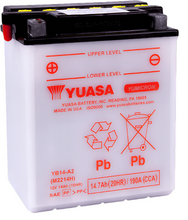 Load image into Gallery viewer, Yuasa YB14-A2 Yumicron CX 12 Volt Battery-Batteries-Yuasa Battery