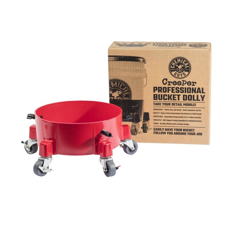 Chemical Guys Creeper Professional Bucket Dolly - Red (P1)-Wash Buckets-Chemical Guys