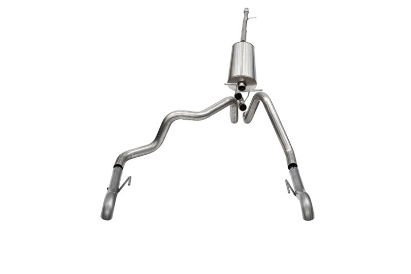 Corsa 22-23 Chevrolet Silverado 1500 Cat-Back Dual Rear Exit with Turn Down Tail Pipes CORSA Performance