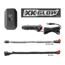 Load image into Gallery viewer, XK Glow Flex Strip Million Color XCHROME Smartphone App Controlled Undercar Kit 6x10In-Light Accessories and Wiring-XKGLOW