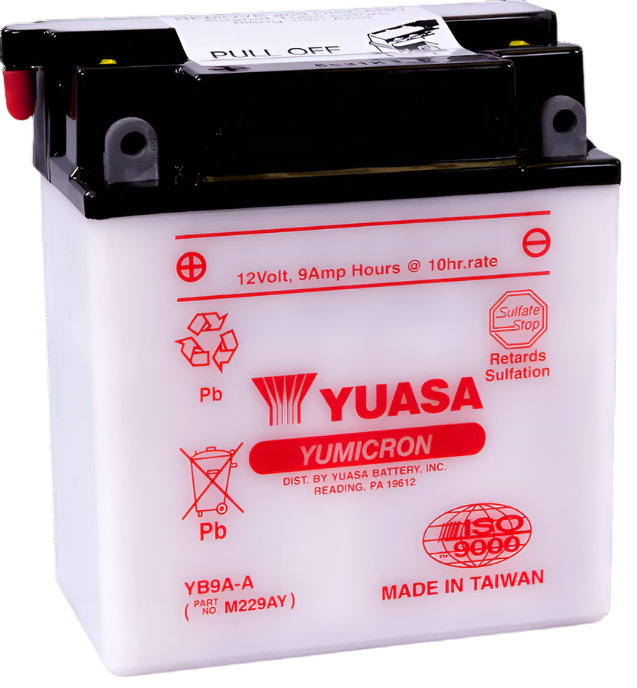 Yuasa YB9A-A Yumicron 12 Volt Battery-Batteries-Yuasa Battery