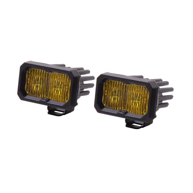 Diode Dynamics Stage Series 2 In LED Pod Pro - Yellow Fog Standard ABL (Pair)-Light Accessories and Wiring-Diode Dynamics-691026125978-