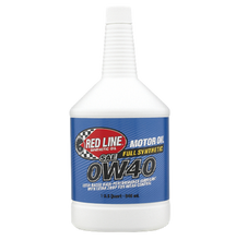 Load image into Gallery viewer, Red Line 0W40 Motor Oil - Quart Red Line
