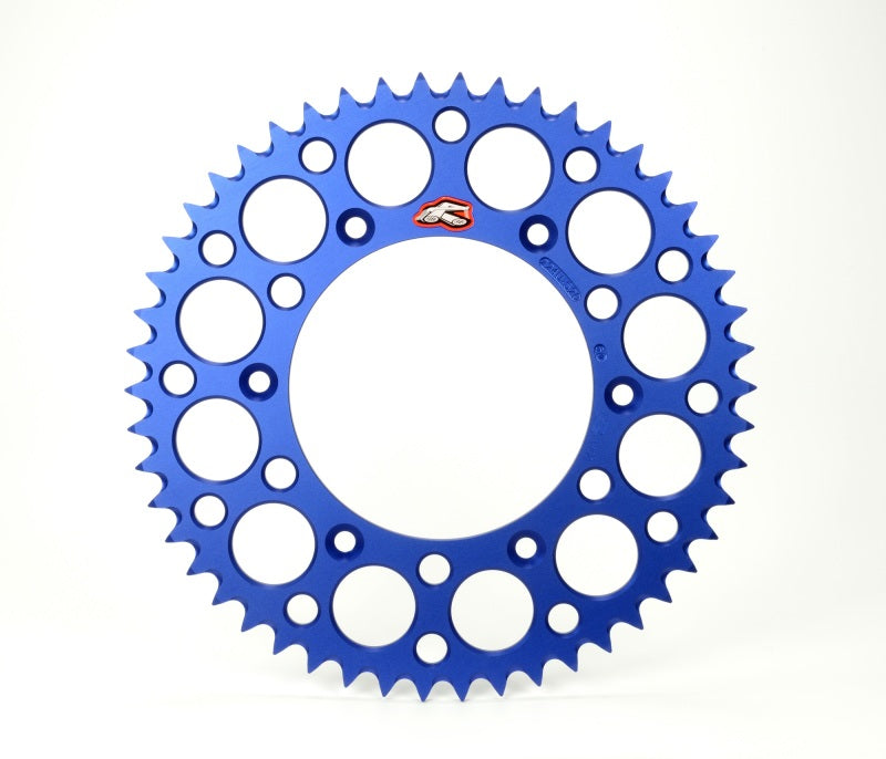 Renthal 89-01 Suzuki RM 80/ 2002 Yamaha YZ85 Rear Grooved Sprocket -Blue 428-50P Teeth - Black Ops Auto Works