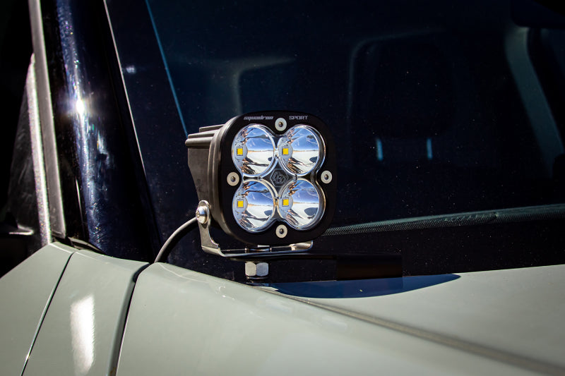 Baja Designs 21+ Ford Bronco Sport Squadron Pro Spot LED Light Pods - Clear Baja Designs