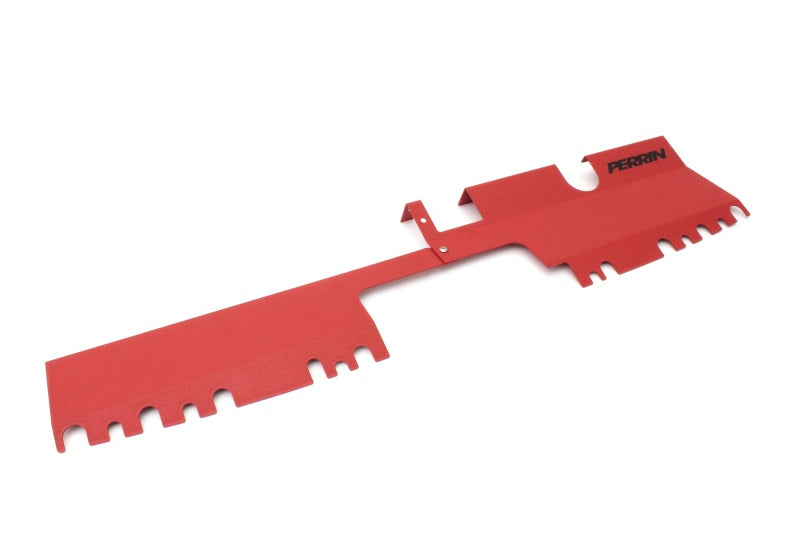 Perrin 15-21 WRX/STI Radiator Shroud (With OEM Intake Scoop) - Red-Radiator Shrouds-Perrin Performance