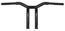 Load image into Gallery viewer, Burly Brand Dominator Raked Bar 10in - Matte Black Burly Brand
