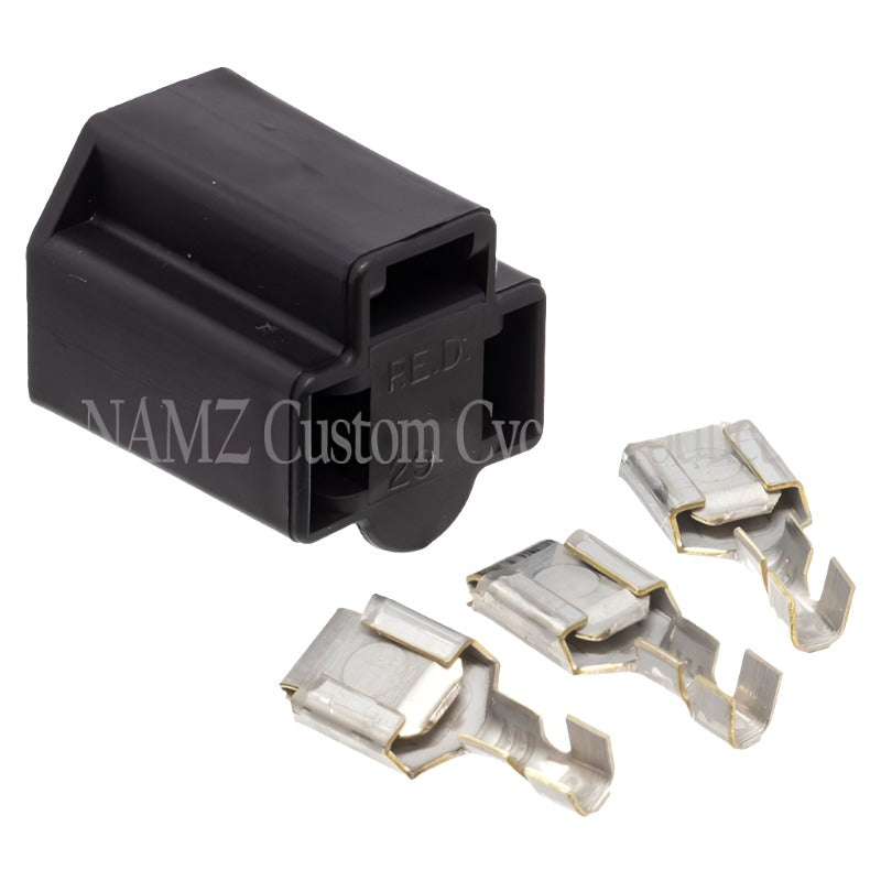NAMZ Replacement Female Headlamp Socket & Terminal Kit-Light Accessories and Wiring-NAMZ