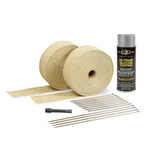 Load image into Gallery viewer, DEI Exhaust Wrap Kit - Tan Wrap &amp; Aluminum HT Silicone Coating DEI