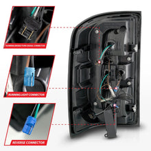 Load image into Gallery viewer, ANZO 14-18 GMC Sierra 1500 Full LED Taillights Black Housing Clear Lens (w/C Light Bars) ANZO