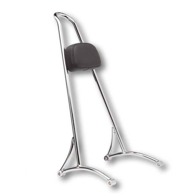 Burly Brand Tall Sissy Bar 20in - Chrome Burly Brand
