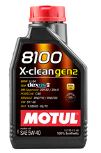 Load image into Gallery viewer, Motul 1L Synthetic Engine Oil 8100 X-CLEAN Gen 2 5W40 Motul