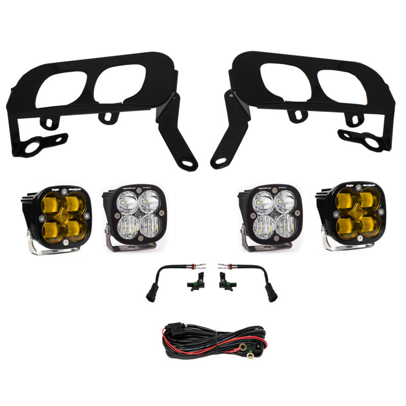 Baja Designs 14-15 Silverado 1500 White Fog Pocket Kit - Amber-Fog Lights-Baja Designs-810031740123-