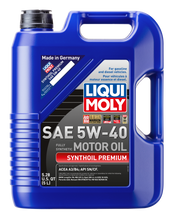 Load image into Gallery viewer, LIQUI MOLY 5L Synthoil Premium Motor Oil SAE 5W40 LIQUI MOLY
