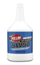 Load image into Gallery viewer, Red Line 5W50 Motor Oil - Quart Red Line