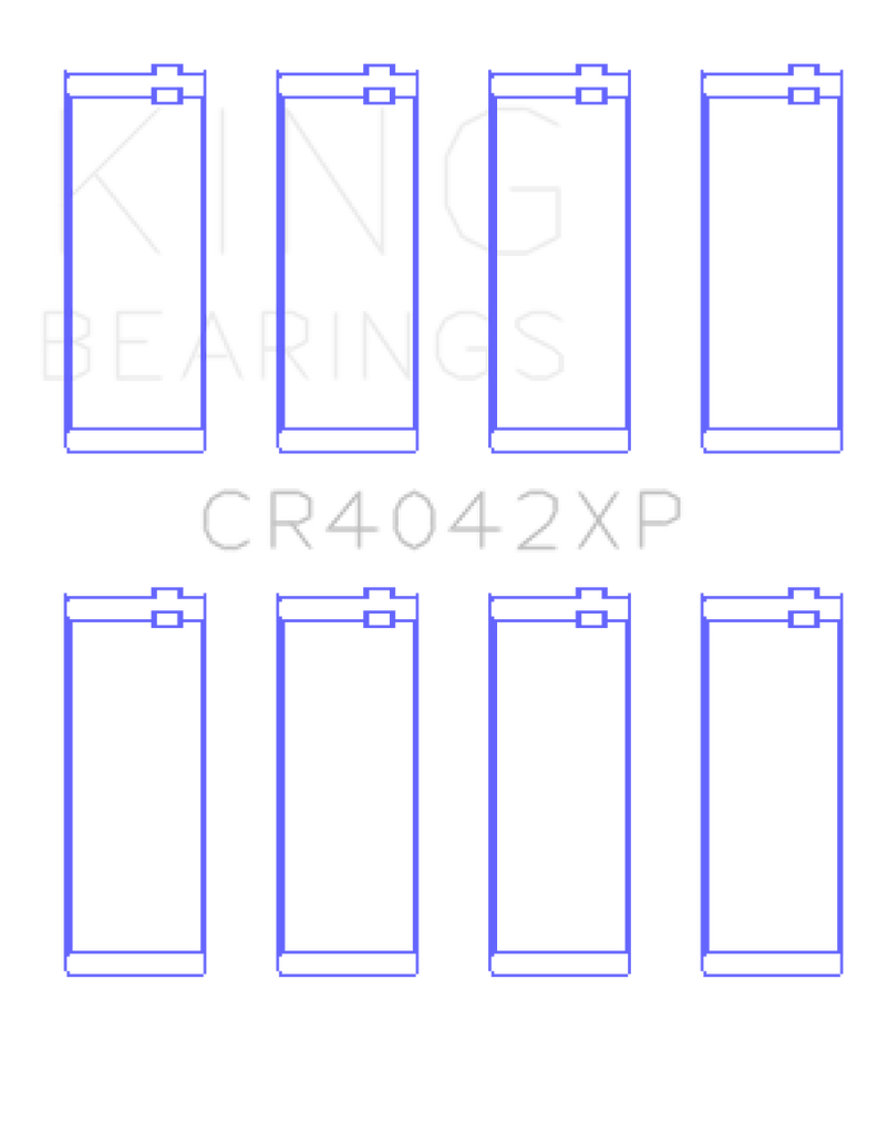 King BMW M40/M42/M43/M44 1.6L 1.8L 1.9L (Size STD) Performance Rod Bearing Set-Bearings-King Engine Bearings