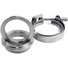 Load image into Gallery viewer, Granatelli 3.5in Mild Steel Mating Male to Female Flanges w/V-Band Clamp Granatelli Motor Sports