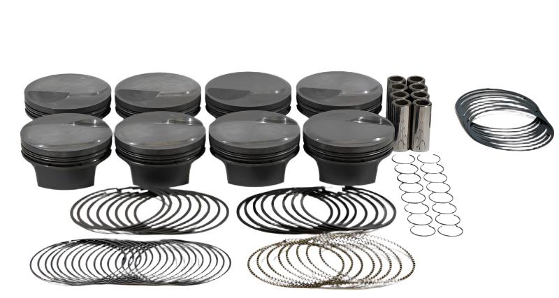 Mahle MS Piston Set BBC 496ci 4.310in Bore 4.25in Stroke 6.385in Rod .990 Pin 48cc 13.7 CR Set of 8 Mahle