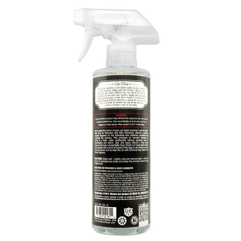 Chemical Guys Black Frost Air Freshener & Odor Eliminator - 16oz - Chemical Guys CHGAIR_224_16