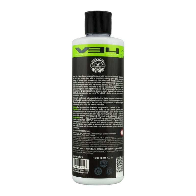 Chemical Guys V34 Optical Grade Hybrid Compound - 16oz - Chemical Guys CHGGAP_V34_16