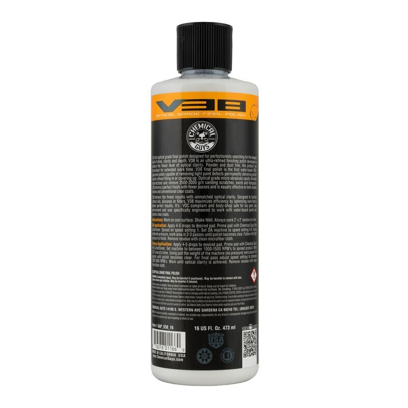 Chemical Guys V38 Optical Grade Final Polish - 16oz - Chemical Guys CHGGAP_V38_16